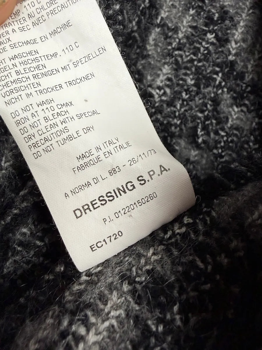 2000s Roberto Cavalli Grey Gradient Mohair Fur Cardigan Jacket wpvvXii 11