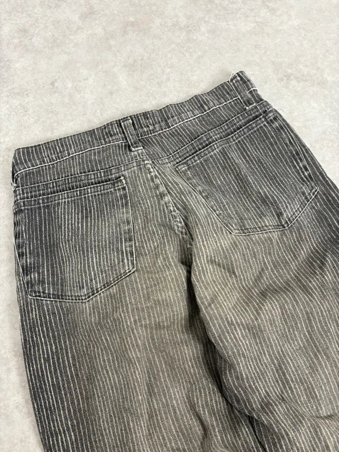 2000s Roberto Cavalli Grey Stripes Pants fthKYHi 6