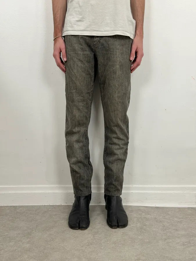 2000s Roberto Cavalli Grey Stripes Pants fthKYHi 1