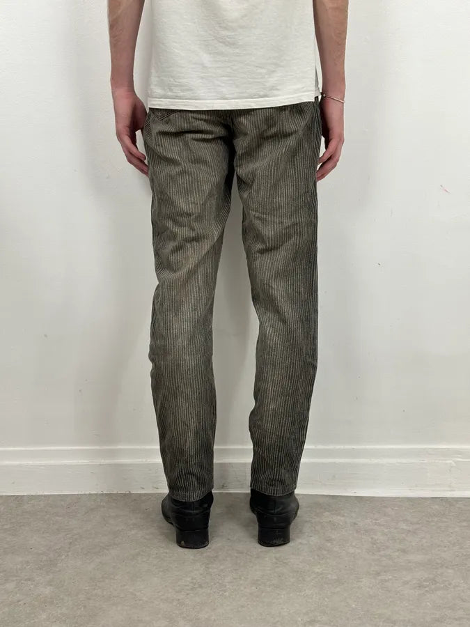 2000s Roberto Cavalli Grey Stripes Pants fthKYHi 3