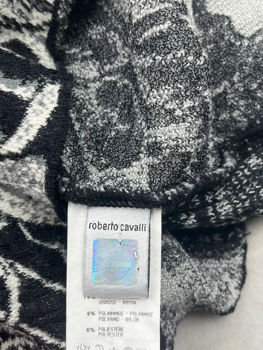 2000s Roberto Cavalli Grey Wool Hallucination Manga Sweater  iVsxBzv 7