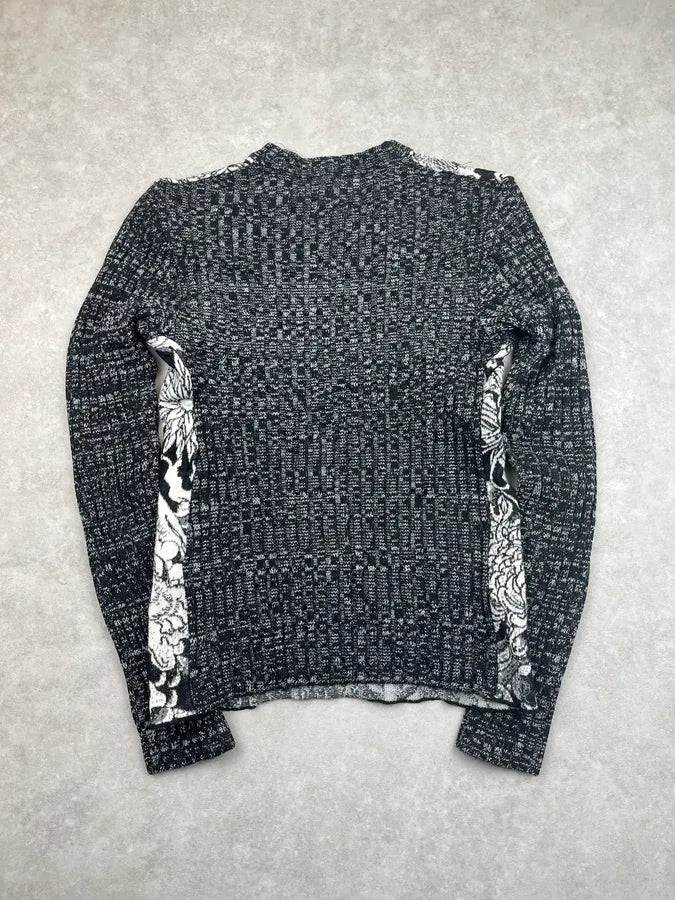 2000s Roberto Cavalli Grey Wool Hallucination Manga Sweater  iVsxBzv 5