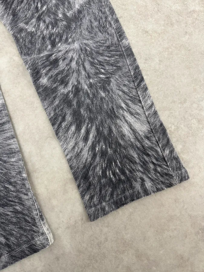2000s Roberto Cavalli Grizzly Fur Print Grey Pants ybYGxXB 4