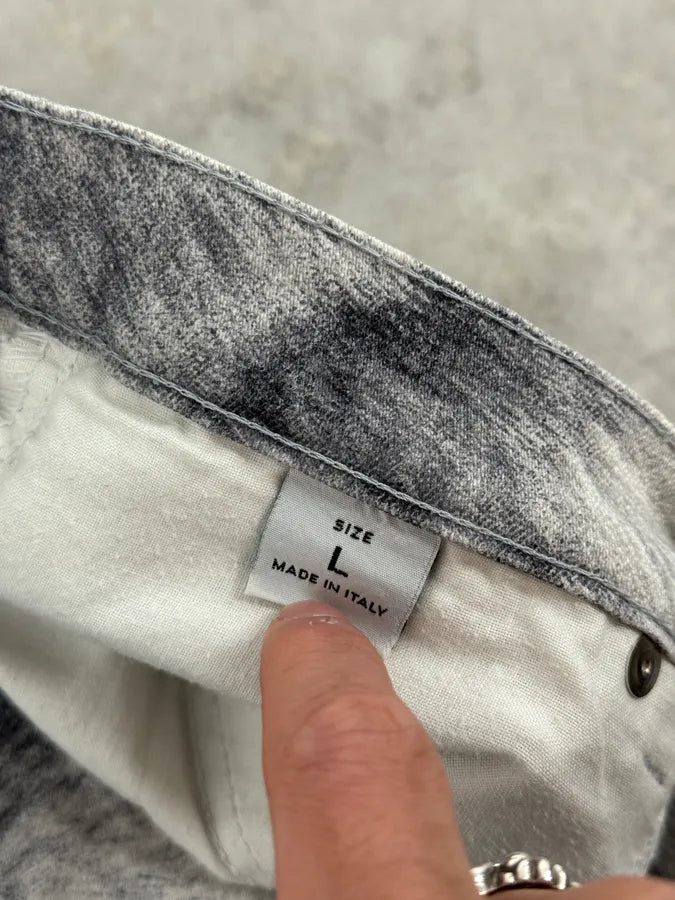 2000s Roberto Cavalli Grizzly Fur Print Grey Pants ybYGxXB 7