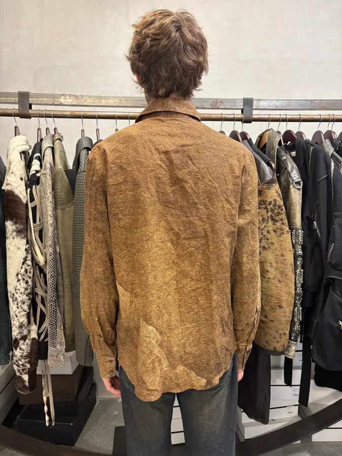 2000s Roberto Cavalli Grizzly Fur Print Shirt rZoPRzj 2