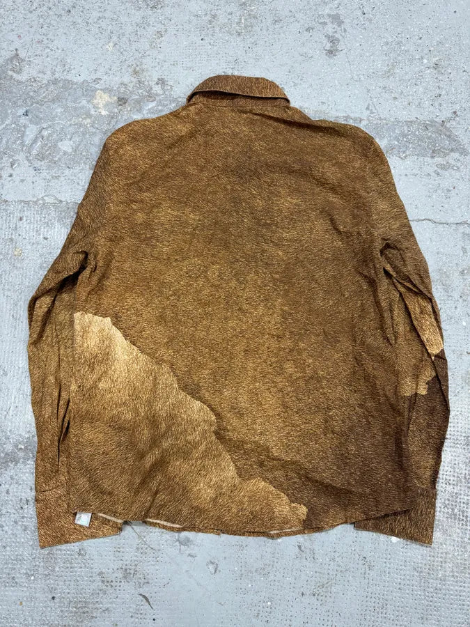 2000s Roberto Cavalli Grizzly Fur Print Shirt rZoPRzj 3