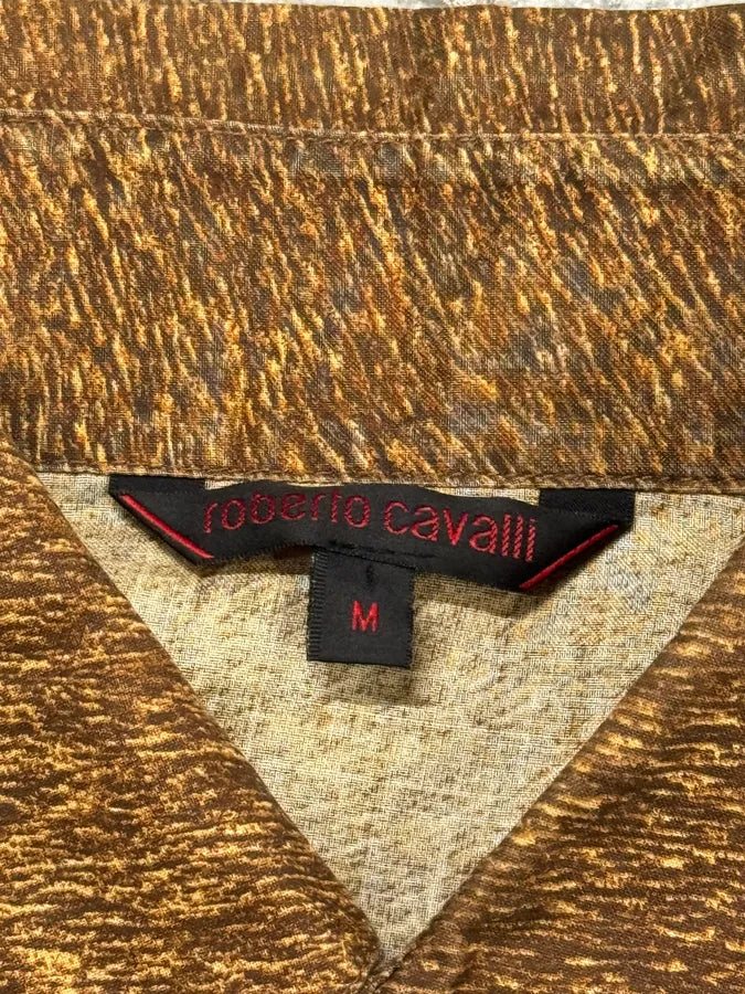 2000s Roberto Cavalli Grizzly Fur Print Shirt rZoPRzj 5