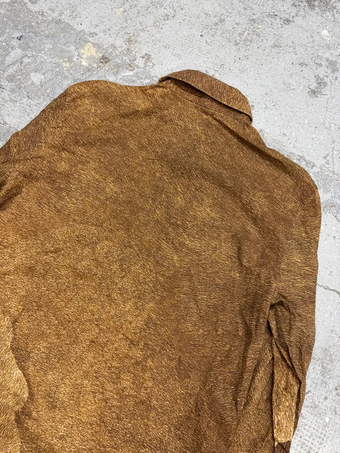 2000s Roberto Cavalli Grizzly Fur Print Shirt rZoPRzj 7