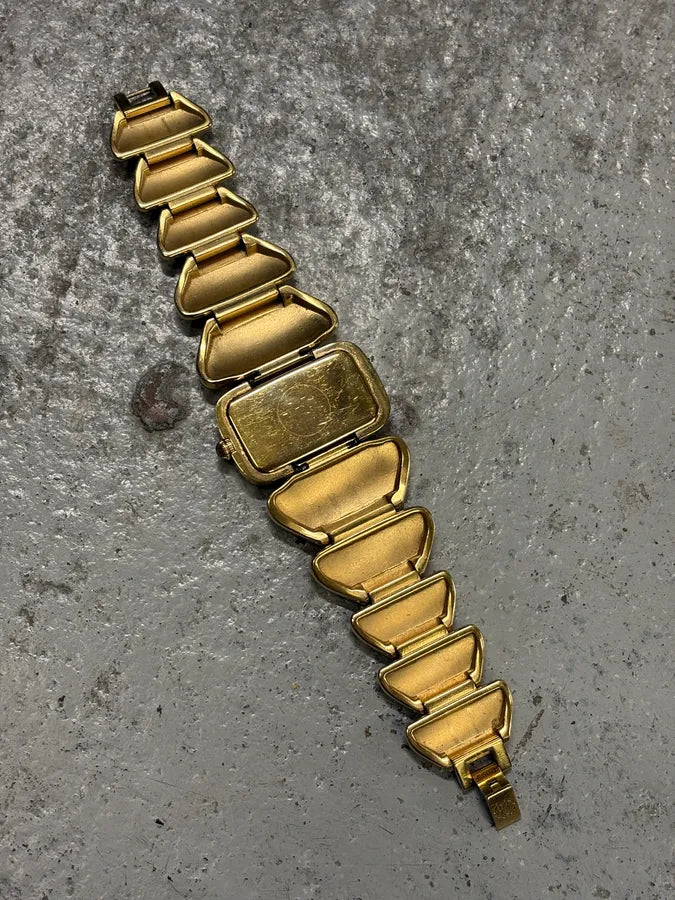 2000s Roberto Cavalli Guilded Chunky Link Snake Watch ufUTAxm 4