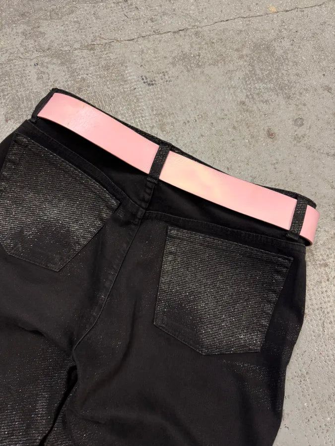 2000s Roberto Cavalli Gun Pink Leather Belt (M) VyAWunS 3