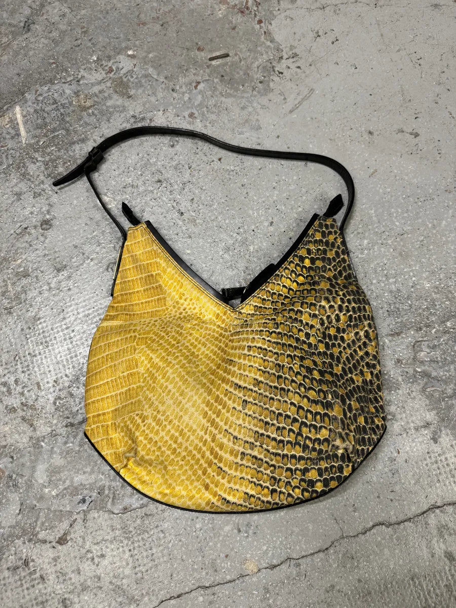 2000s Roberto Cavalli Honey Bees Python Print Handle Bag YWbjuJI 0
