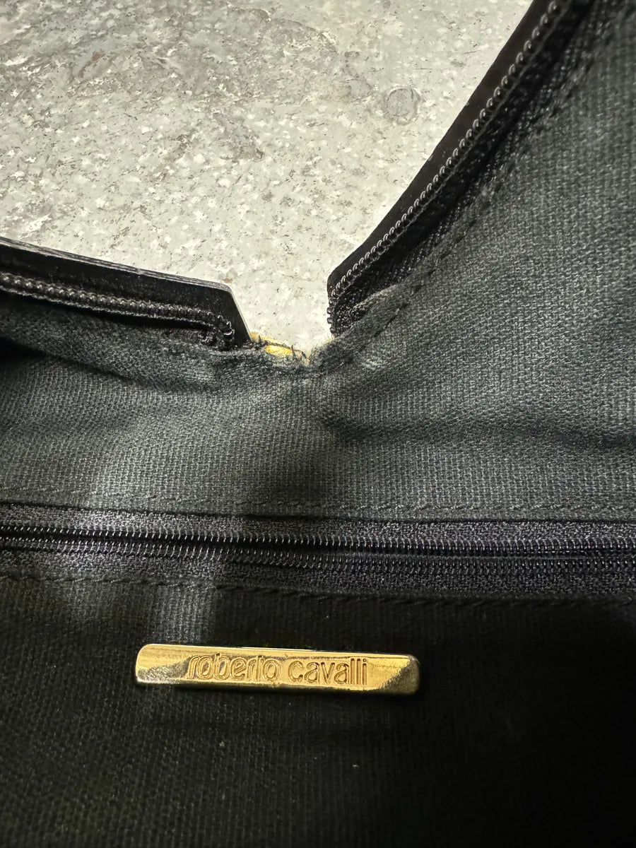 2000s Roberto Cavalli Honey Bees Python Print Handle Bag YWbjuJI 4