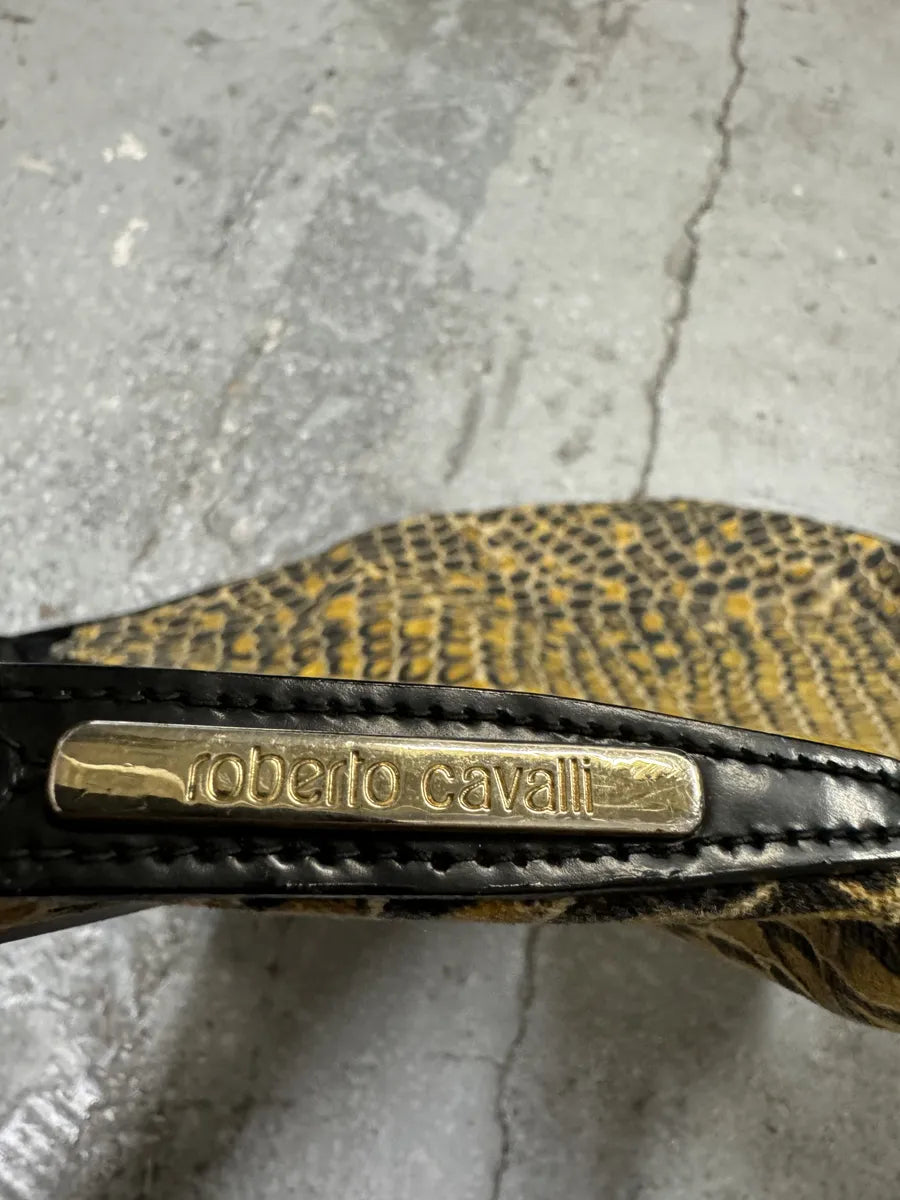 2000s Roberto Cavalli Honey Bees Python Print Handle Bag YWbjuJI 5