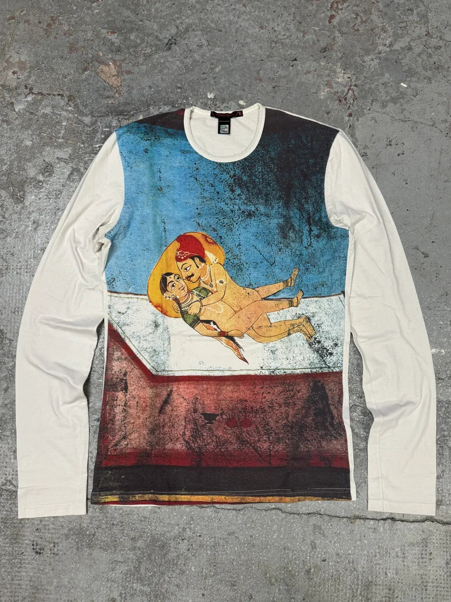 2000s Roberto Cavalli Kamasutra Naked White Longsleeve Top (M/L) 0