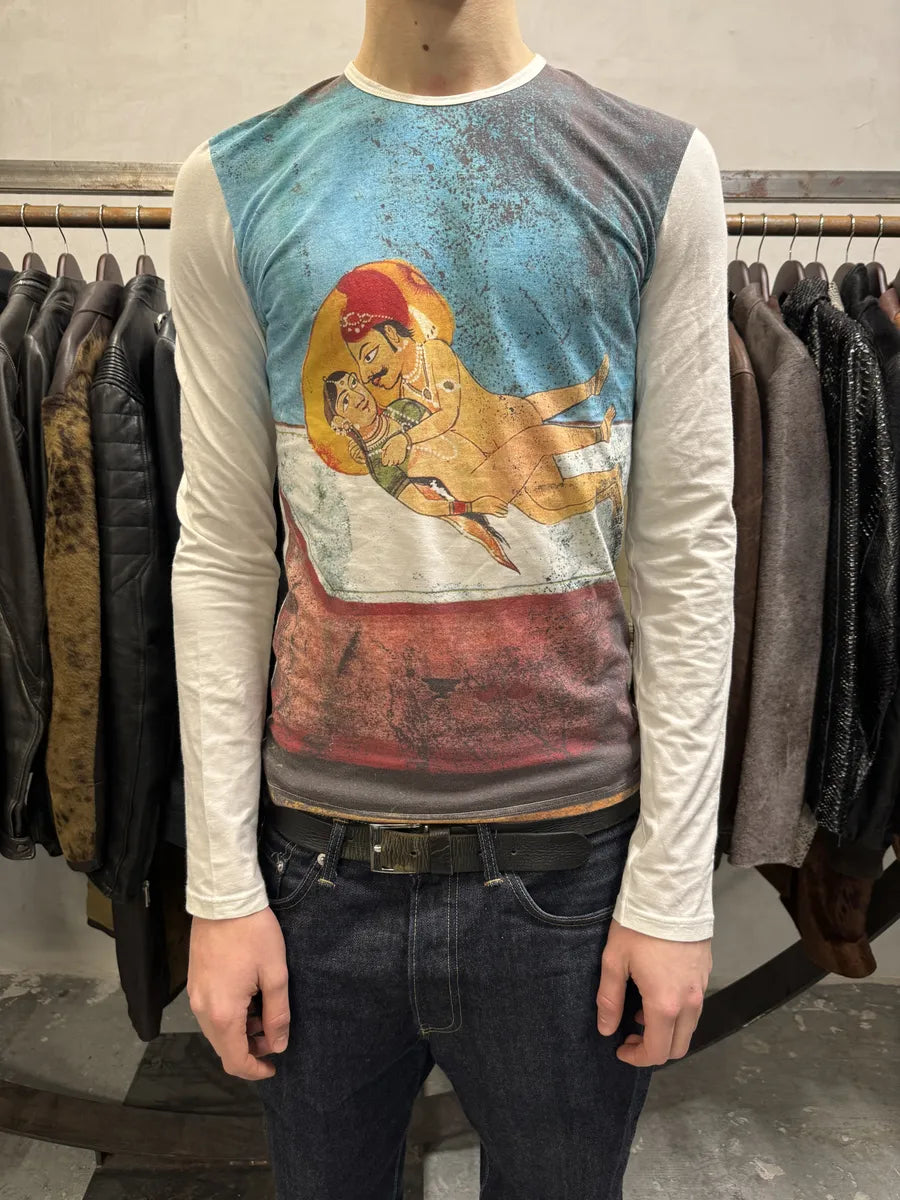 2000s Roberto Cavalli Kamasutra Naked White Longsleeve Top (M/L) 2