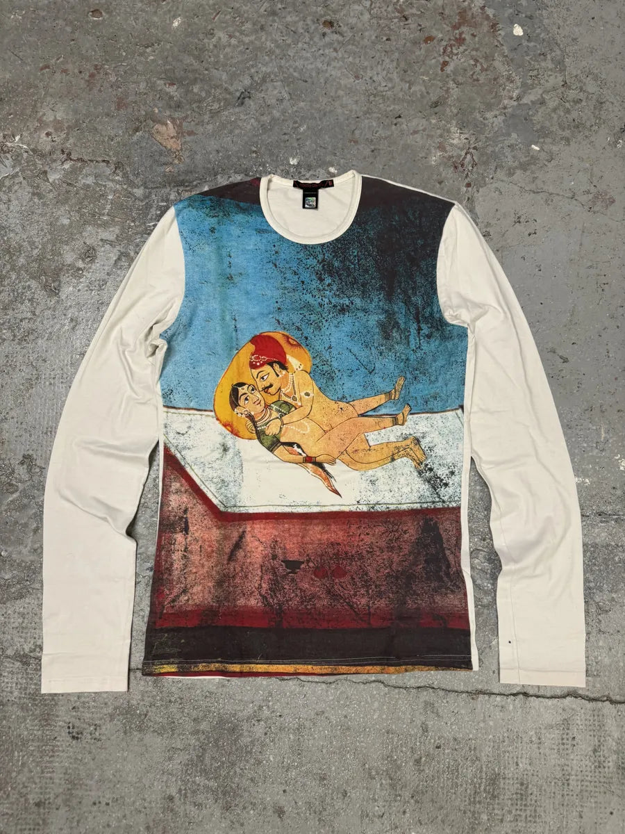 2000s Roberto Cavalli Kamasutra Naked White Longsleeve Top (M/L) 4