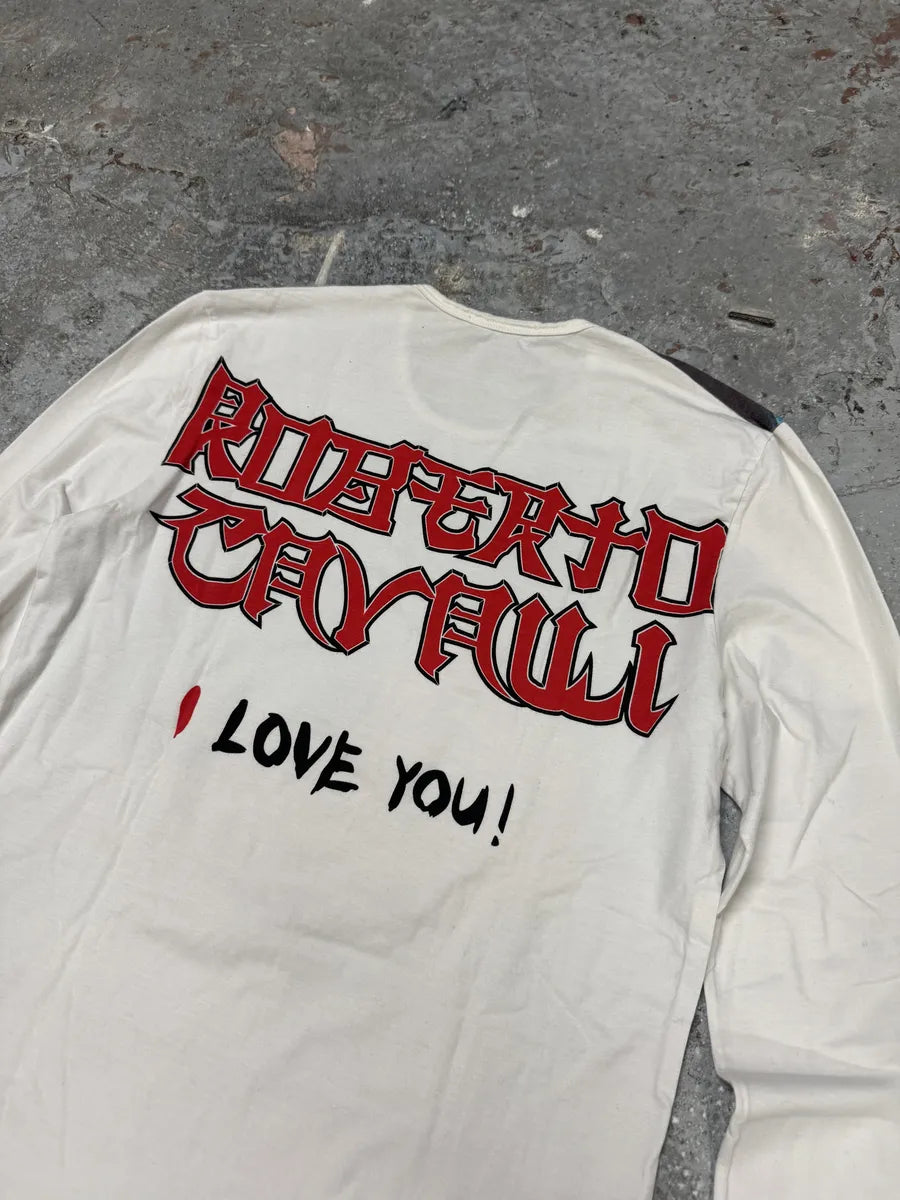 2000s Roberto Cavalli Kamasutra Naked White Longsleeve Top (M/L) 6