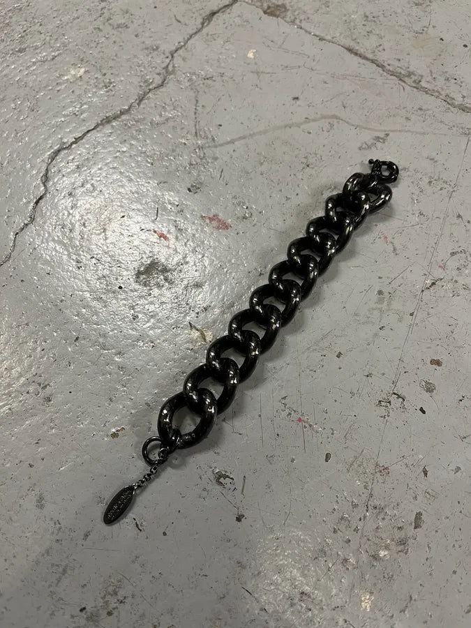 2000s Roberto Cavalli Large Dark Stainless Steel Bracelet tvCgHzQ 3