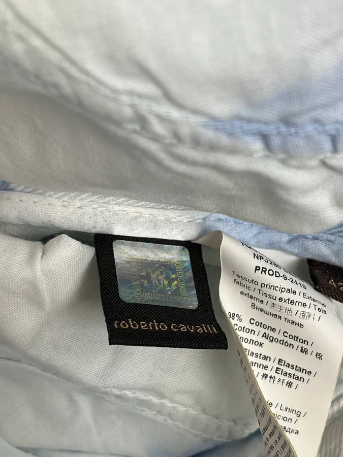 2010s Roberto Cavalli Leaves Tribal White Pants hGPHQeS 14