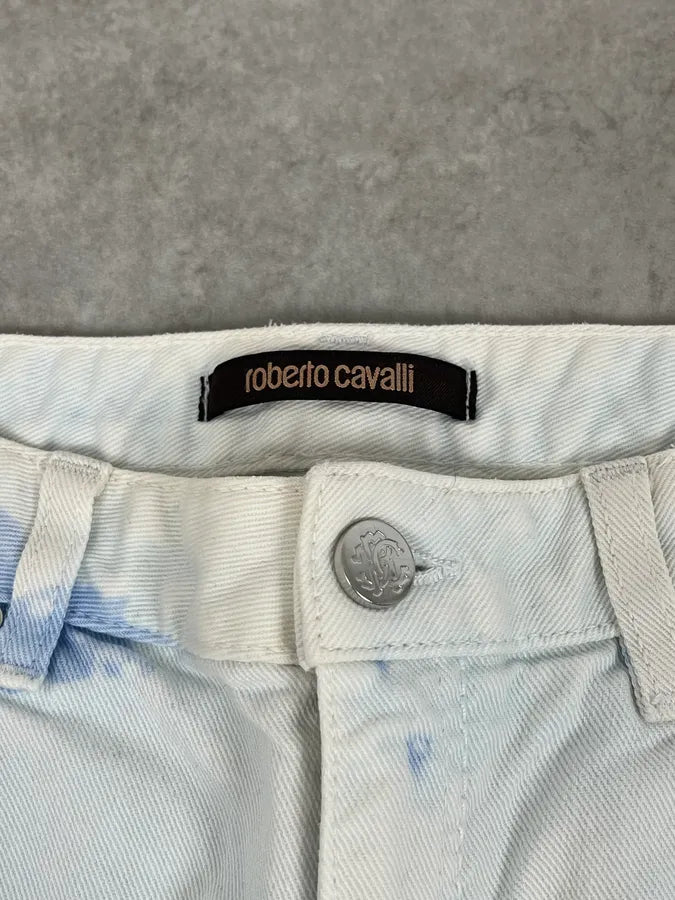 2010s Roberto Cavalli Leaves Tribal White Pants hGPHQeS 10