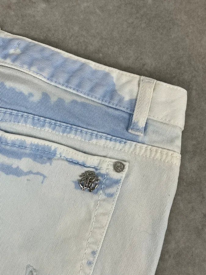 2010s Roberto Cavalli Leaves Tribal White Pants hGPHQeS 13