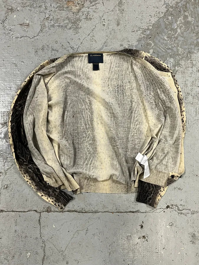 2000s Roberto Cavalli Leopard Beige Cardigan ldSUbNT 6
