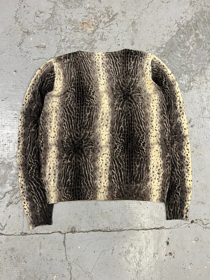 2000s Roberto Cavalli Leopard Beige Cardigan ldSUbNT 1