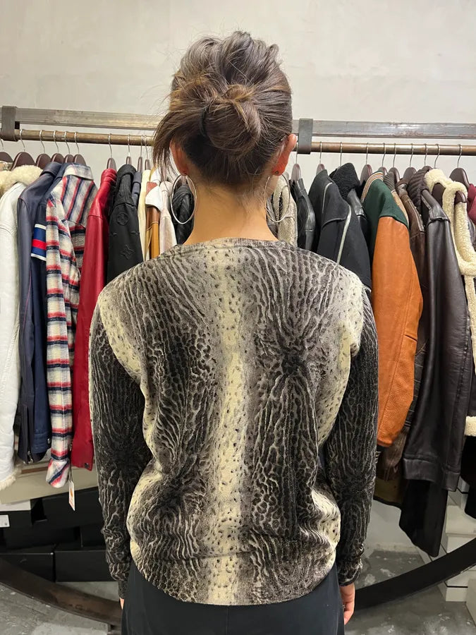 2000s Roberto Cavalli Leopard Beige Cardigan ldSUbNT 5