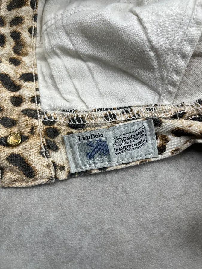 2000s Roberto Cavalli Leopard Beige Pants xjEUfQZ 10