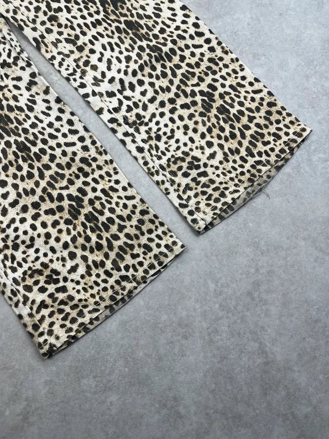 2000s Roberto Cavalli Leopard Beige Pants xjEUfQZ 7