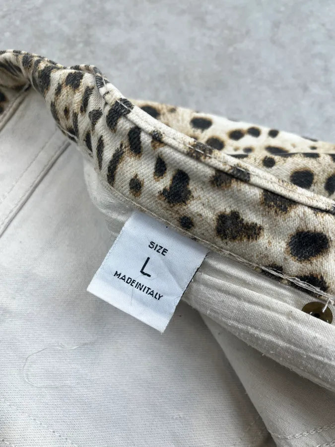 2000s Roberto Cavalli Leopard Beige Pants xjEUfQZ 9