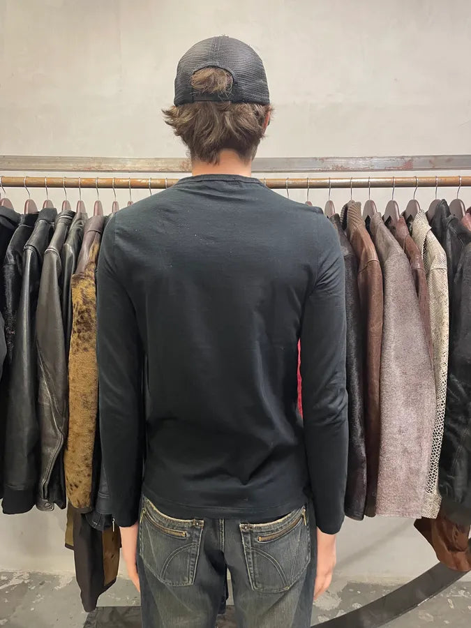 2000s Roberto Cavalli Leopard Chair Longsleeves (S) 2