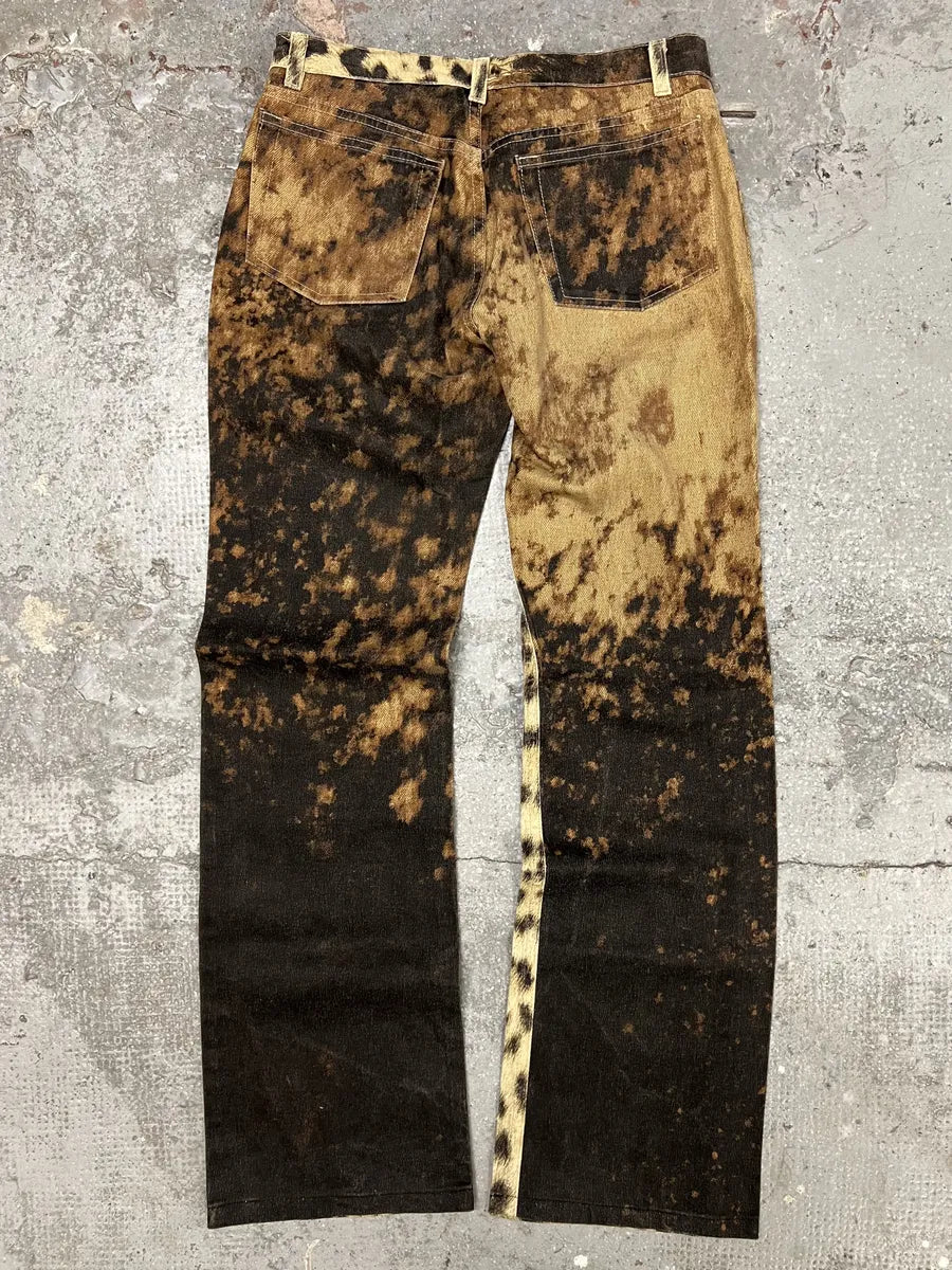 2000s Roberto Cavalli Leopard Explosion Savage Pants (XS/S) 1