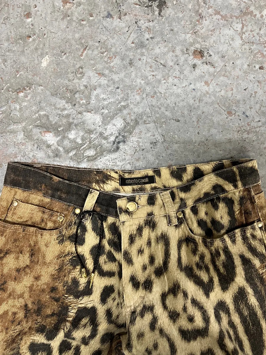 2000s Roberto Cavalli Leopard Explosion Savage Pants (XS/S) 7