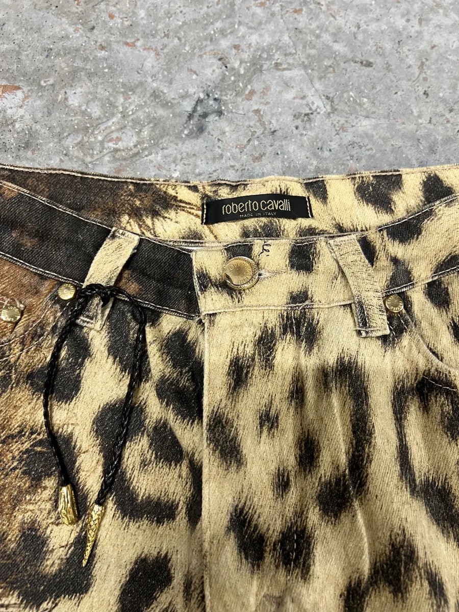2000s Roberto Cavalli Leopard Explosion Savage Pants (XS/S) 8