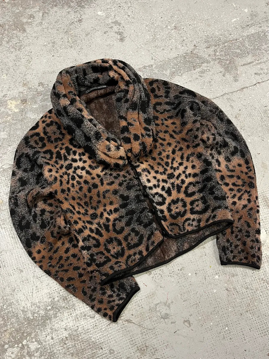 2000s Roberto Cavalli Leopard Fleece Cardigan (M/L) tOEuBlA 2