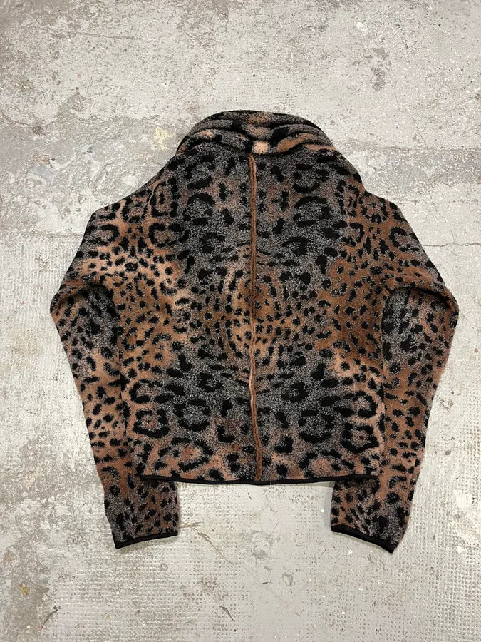 2000s Roberto Cavalli Leopard Fleece Cardigan (M/L) tOEuBlA 6