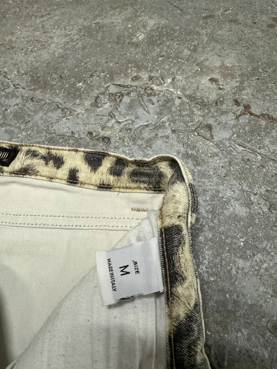 2000s Roberto Cavalli Leopard Ocean Exploration Pants (M) HMvuDOh 6