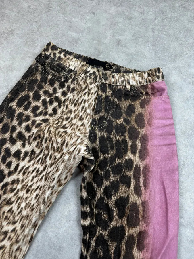 2000s Roberto Cavalli Leopard Pink Gradient Pants yTMwzmd 5