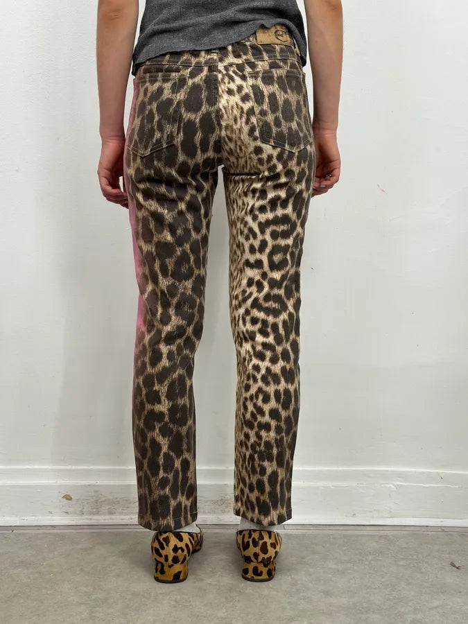 2000s Roberto Cavalli Leopard Pink Gradient Pants yTMwzmd 4