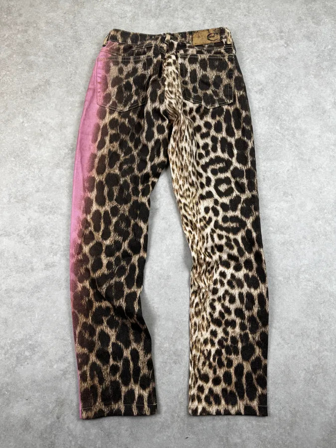 2000s Roberto Cavalli Leopard Pink Gradient Pants yTMwzmd 1