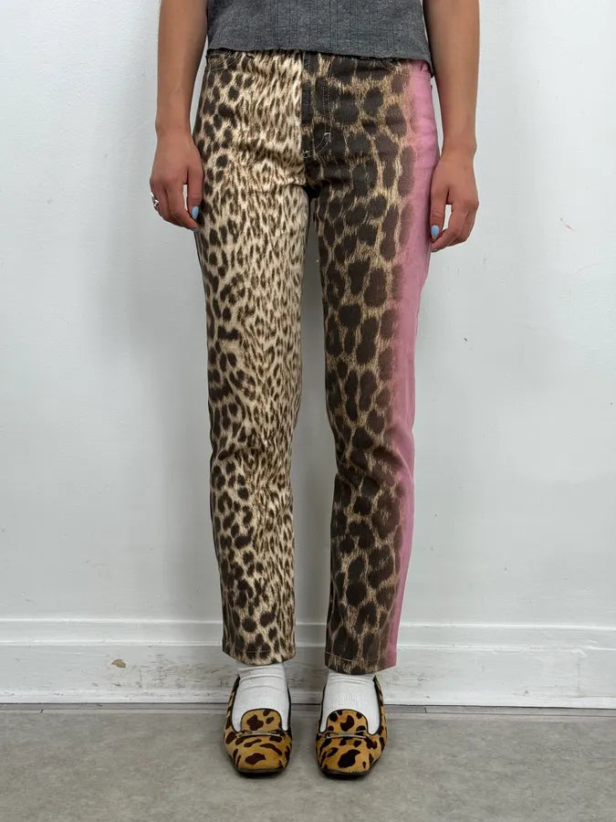 2000s Roberto Cavalli Leopard Pink Gradient Pants yTMwzmd 2