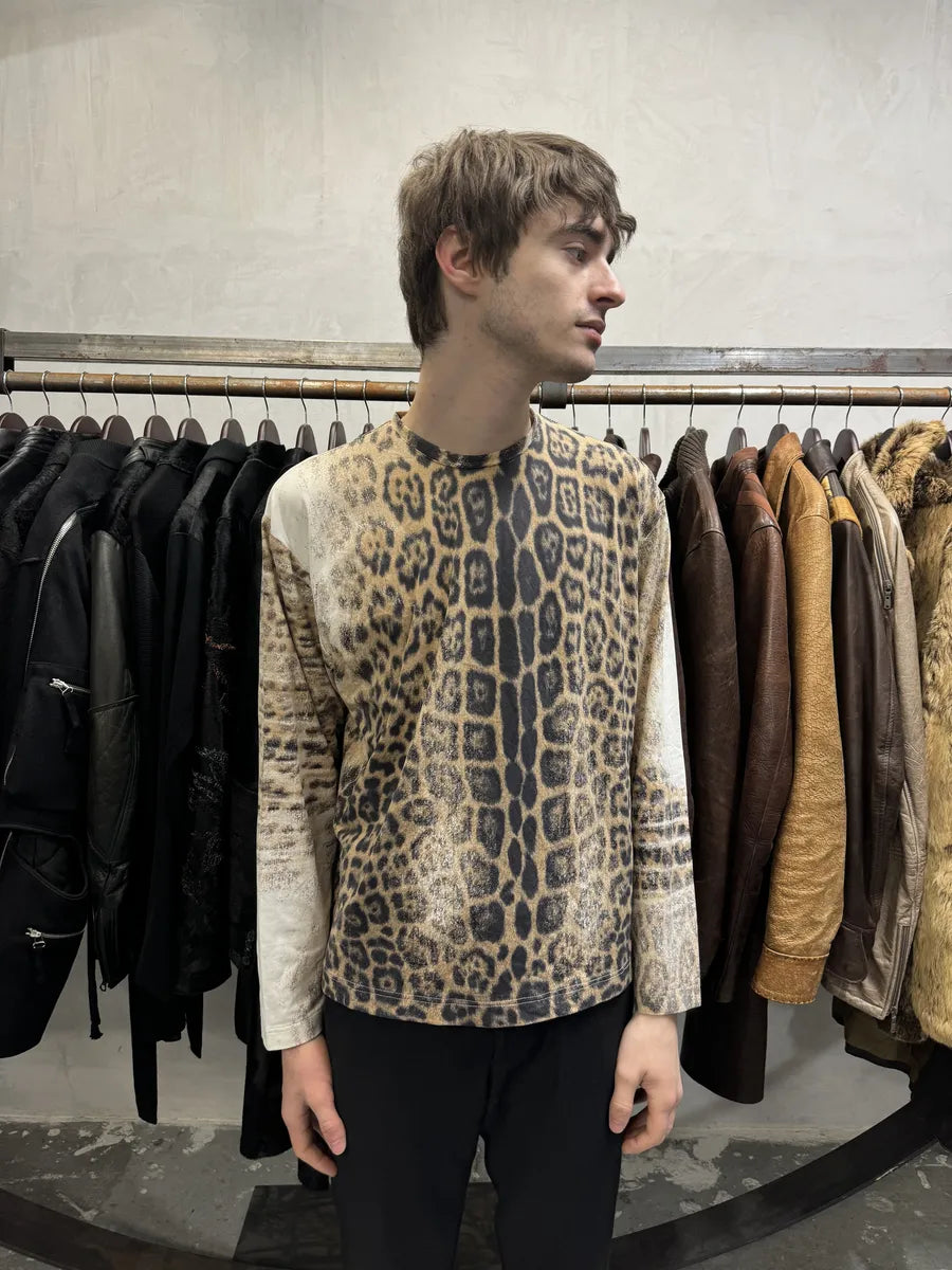 2000s Roberto Cavalli Leopard Print Longsleeves (S) RkIQhOW 2