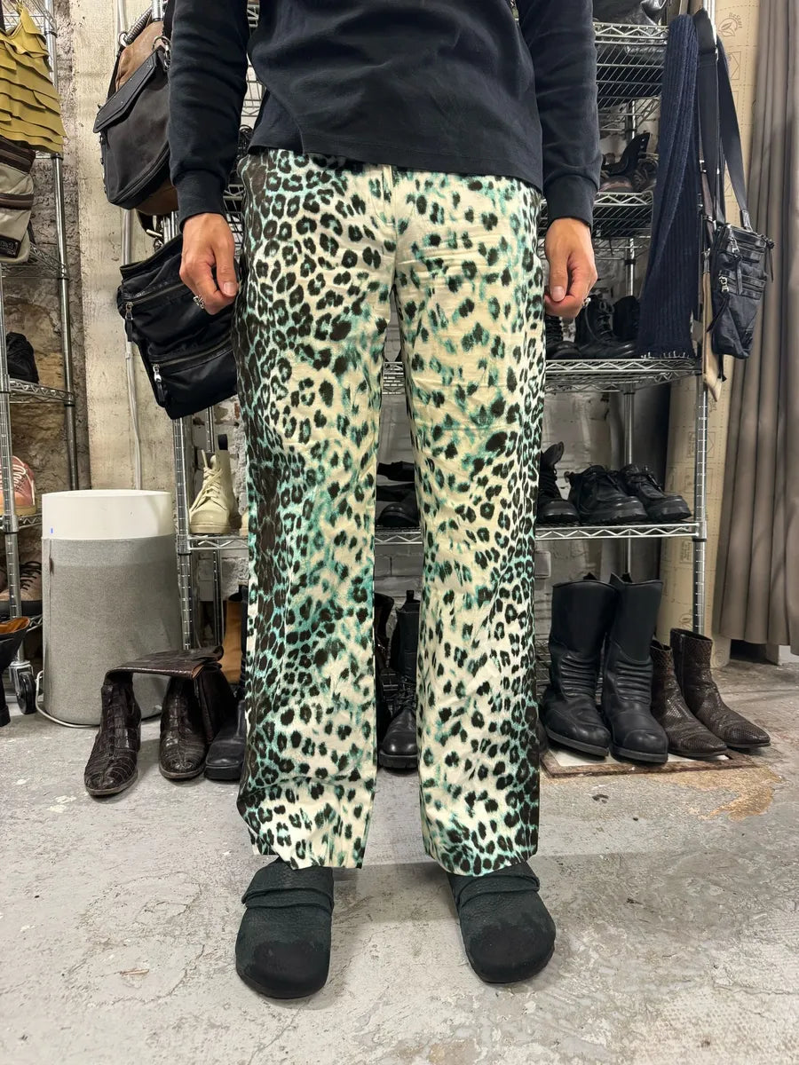 2000s Roberto Cavalli Leopard Print Madness Cozy Pants wDWrvSd 1