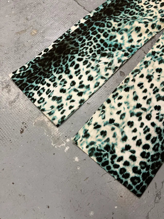 2000s Roberto Cavalli Leopard Print Madness Cozy Pants wDWrvSd 4