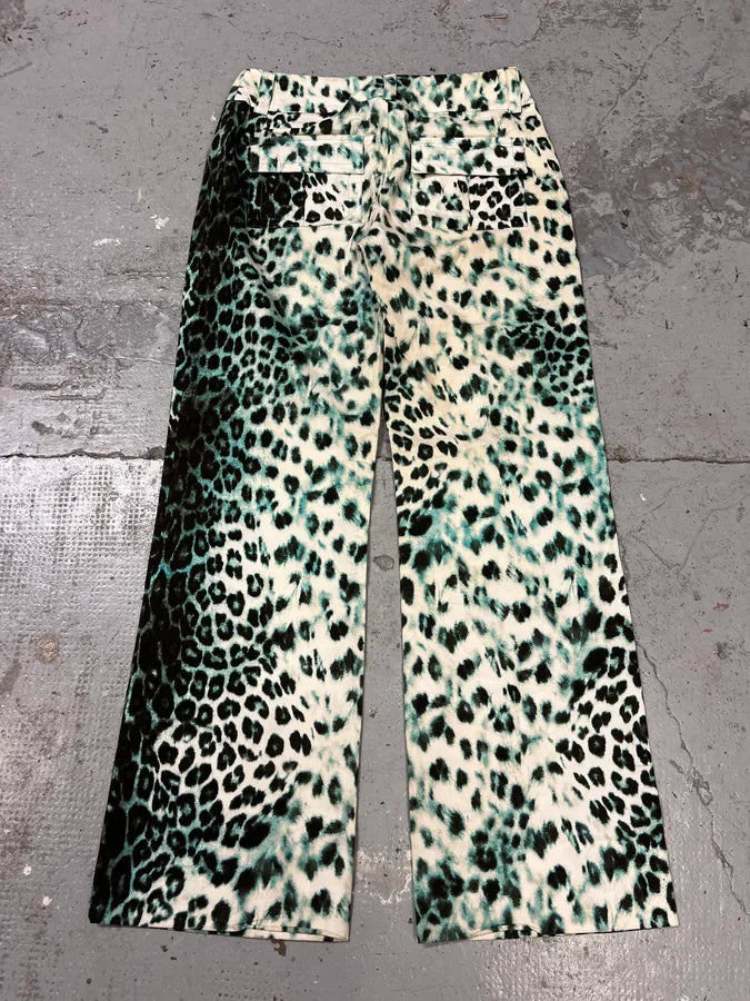 2000s Roberto Cavalli Leopard Print Madness Cozy Pants wDWrvSd 5