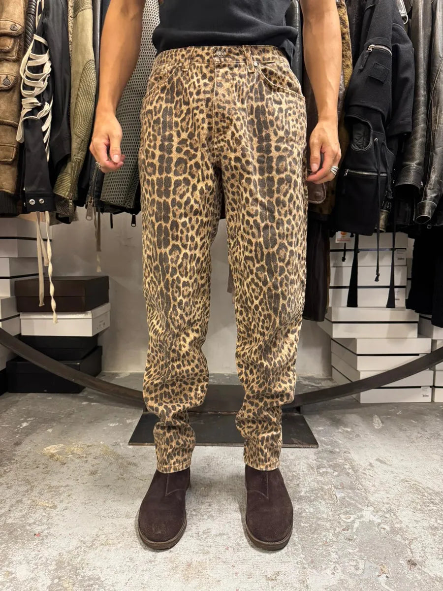 2000s Roberto Cavalli Leopard Print Pants oolIVUr 1