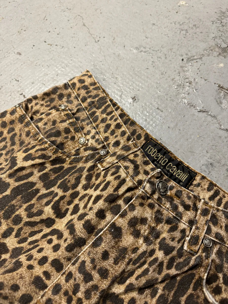 2000s Roberto Cavalli Leopard Print Pants oolIVUr 10
