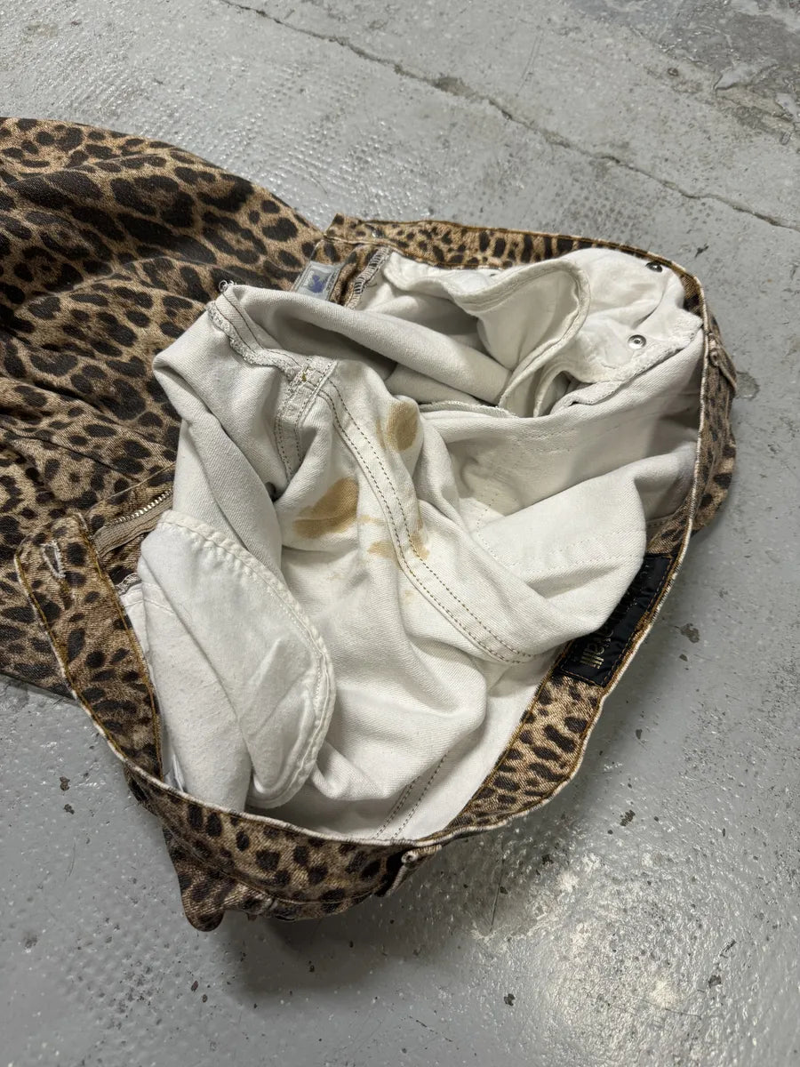 2000s Roberto Cavalli Leopard Print Pants oolIVUr 11
