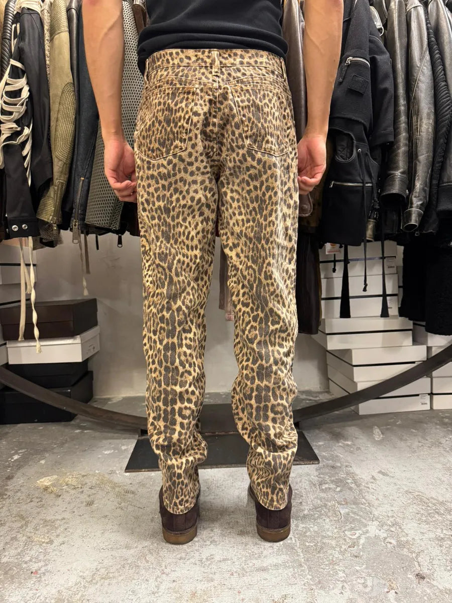 2000s Roberto Cavalli Leopard Print Pants oolIVUr 3